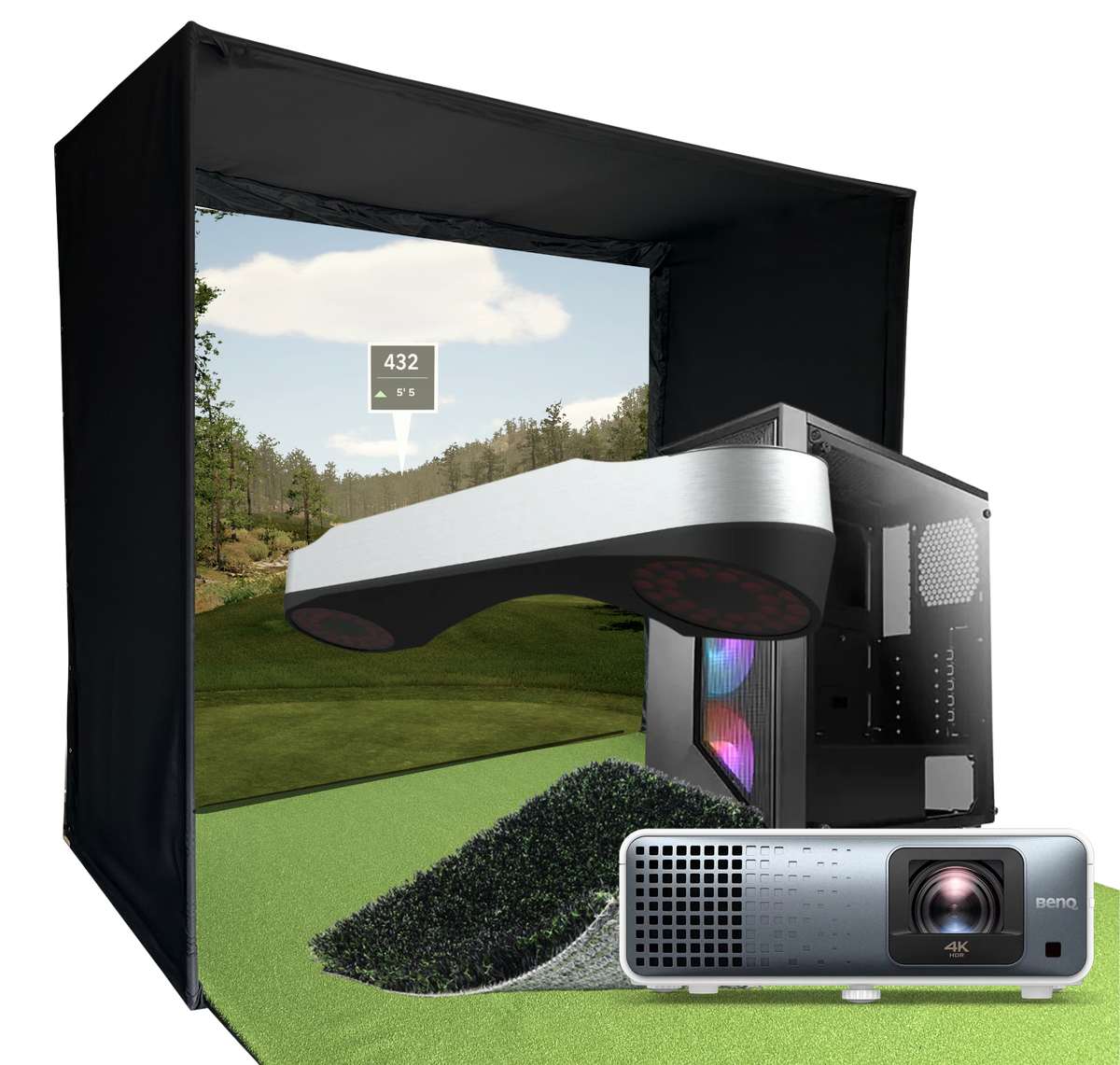 Protee VX Golf Simulator Package