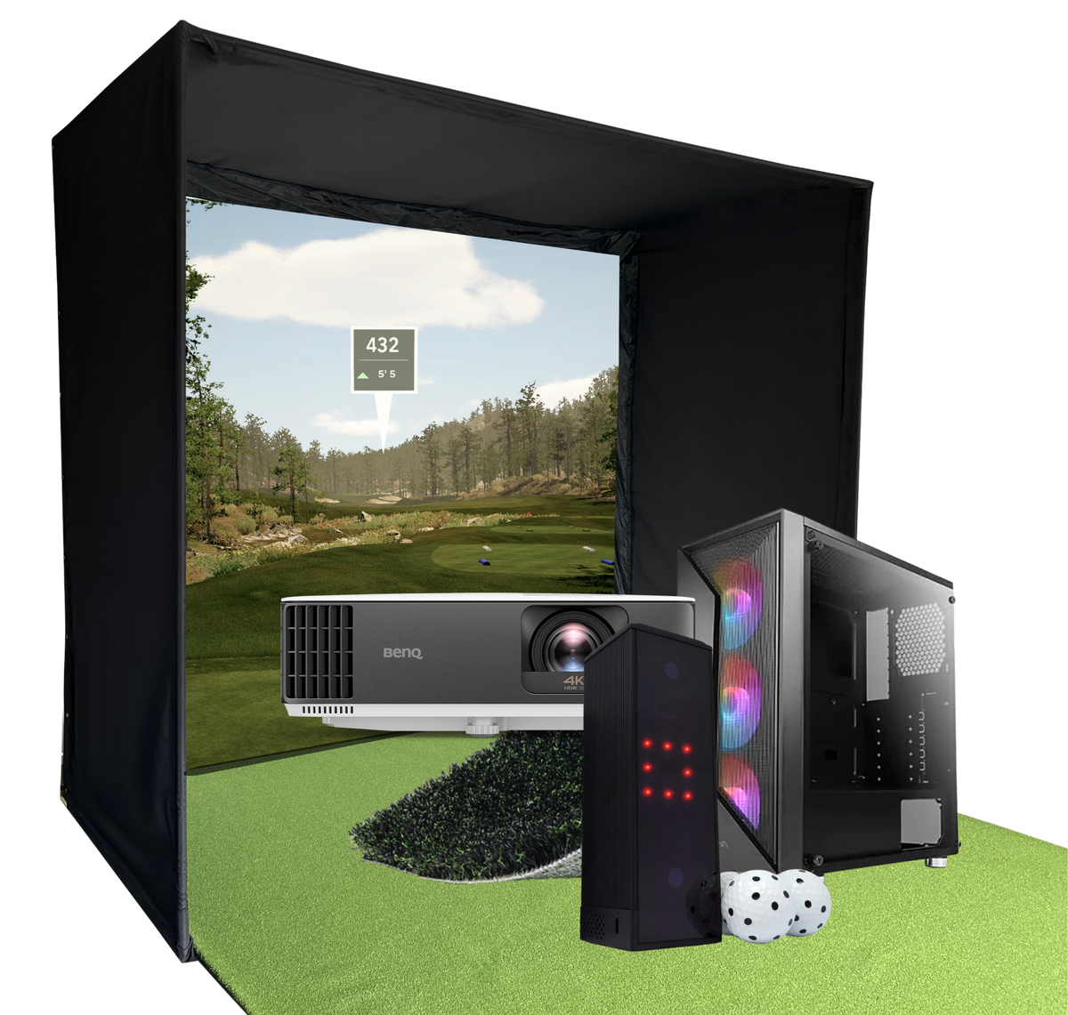Square Golf Simulator Package
