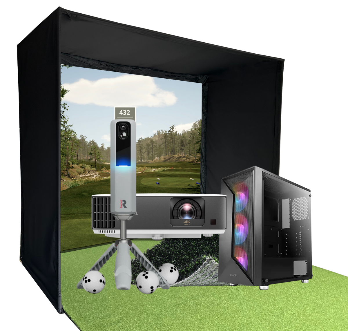 MLM2Pro Golf Simulator Package