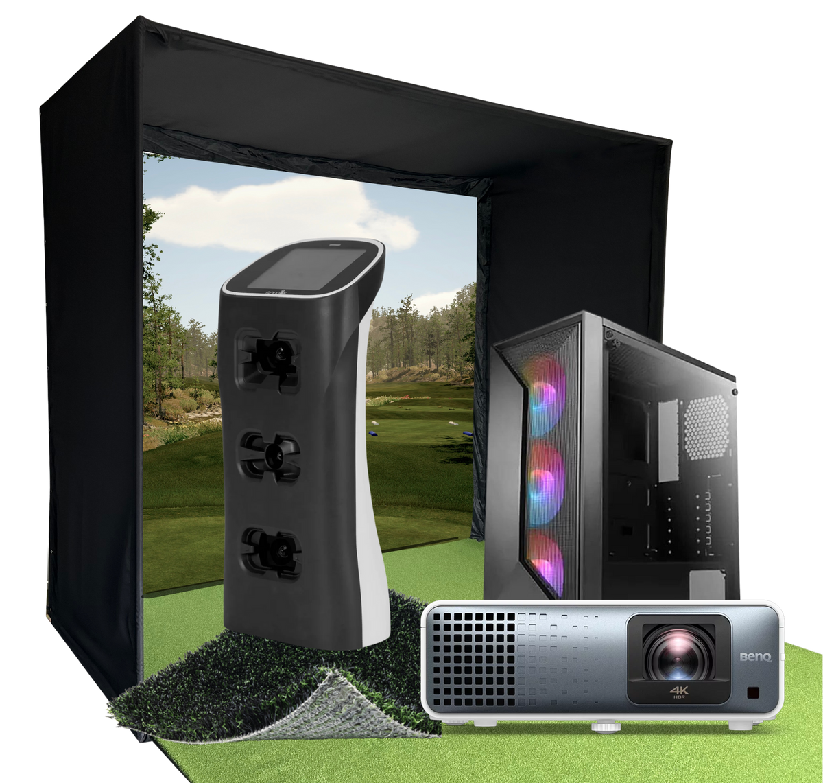 GolfJoy Spica 3 Golf Simulator Package